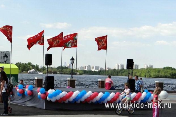 Демонстрация Ёсинкан айкидо в Печатниках (9 Мая 2016)